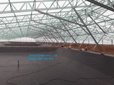Màng chống thấm HDPE - Lót bạt ao nuôi tôm