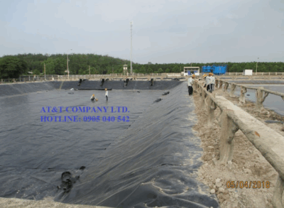 Màng chống thấm HDPE - Nhà máy xử lý nước thải