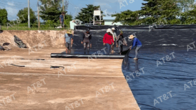 Thi công màng HDPE