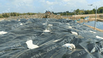 Lót bạt HDPE cho bãi xử lý rác thải