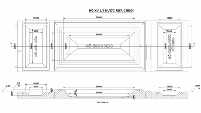 Tính toán kích thước bạt HDPE cho hồ xử lý nước